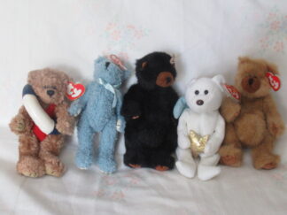 Ty Bears - Allura, Bluebeary, Ivan, Star, Cody