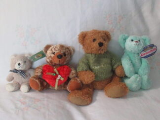 Heart Bear, Bear with Thank You Sweater, Cuddles, Terry Bear