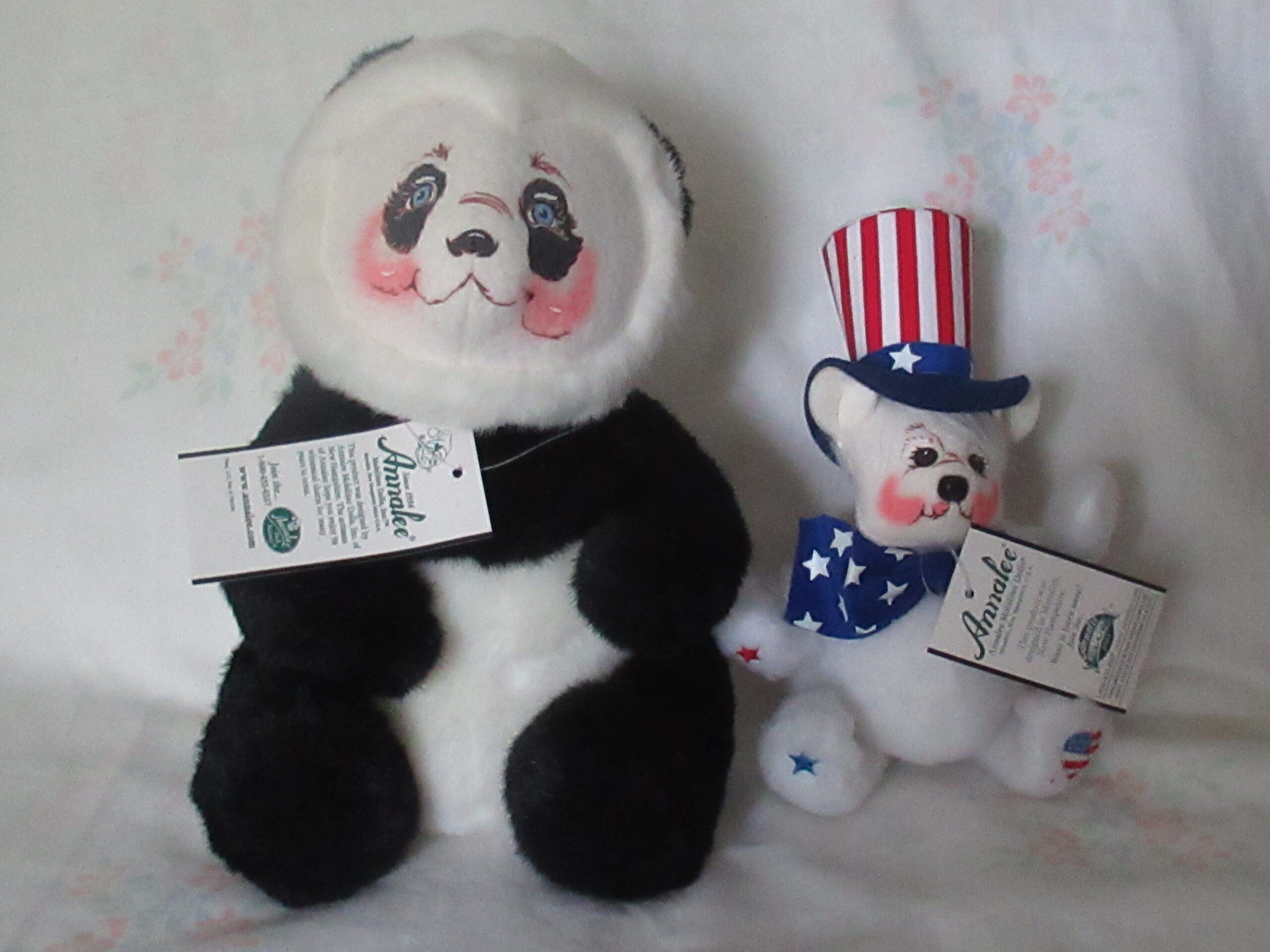 Annalee Bears - Patriotic Bear and Mother Panda