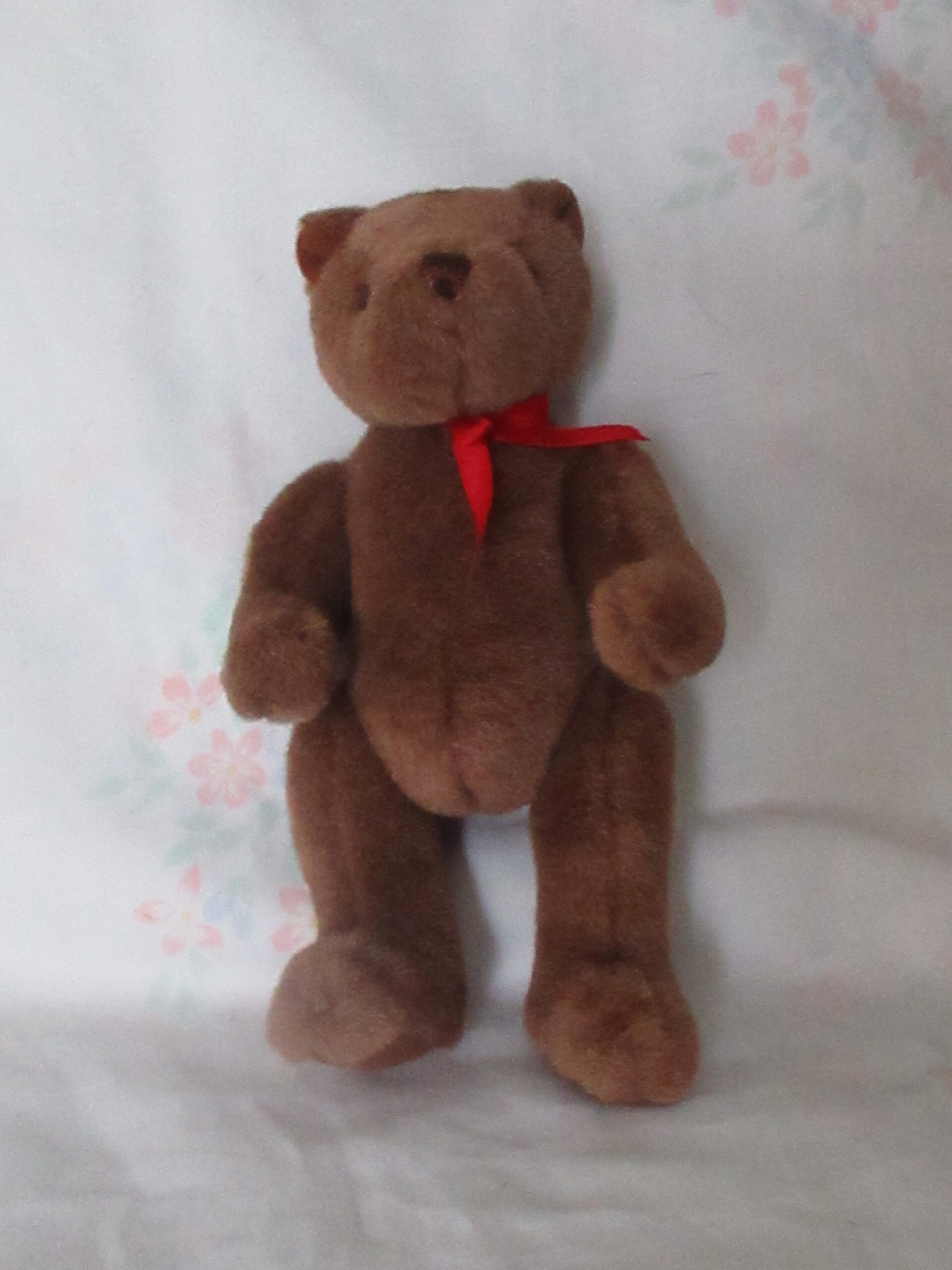 Brown Jointed Bear, Tender Teddy, Bear With USA Flag Sweater - Image 2