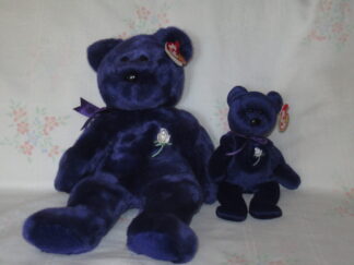 Ty Teddy Bears - Large Princess 1998 and Small Princess 1997
