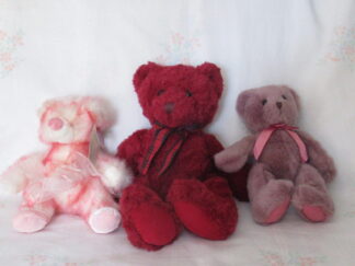 Russ Teddy Bears - Taffie, Cranberry and Bear Hugs