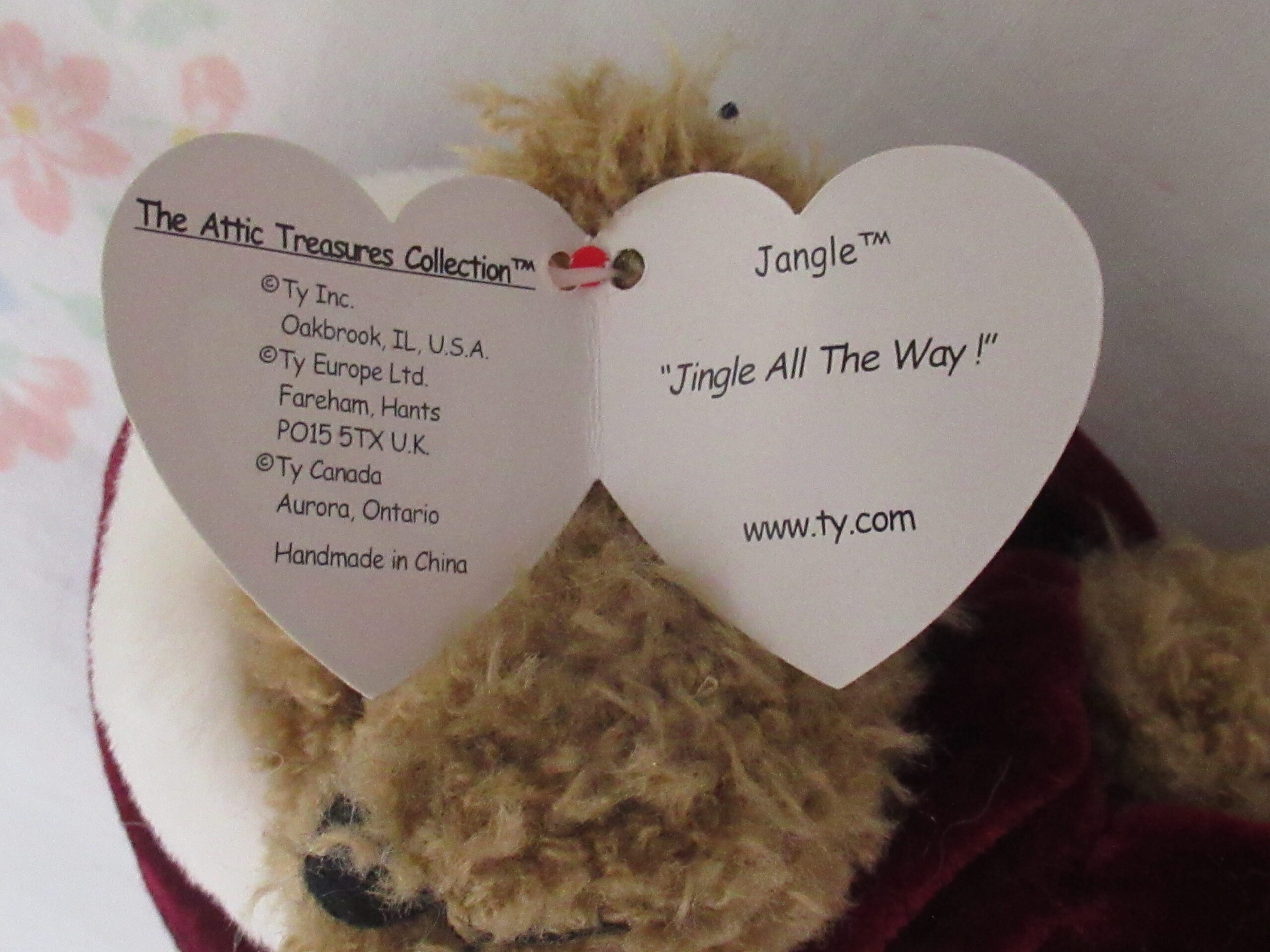 Ty - Jangle, Jointed Brown Bear 1990, Cody and Hawthorne - Image 4