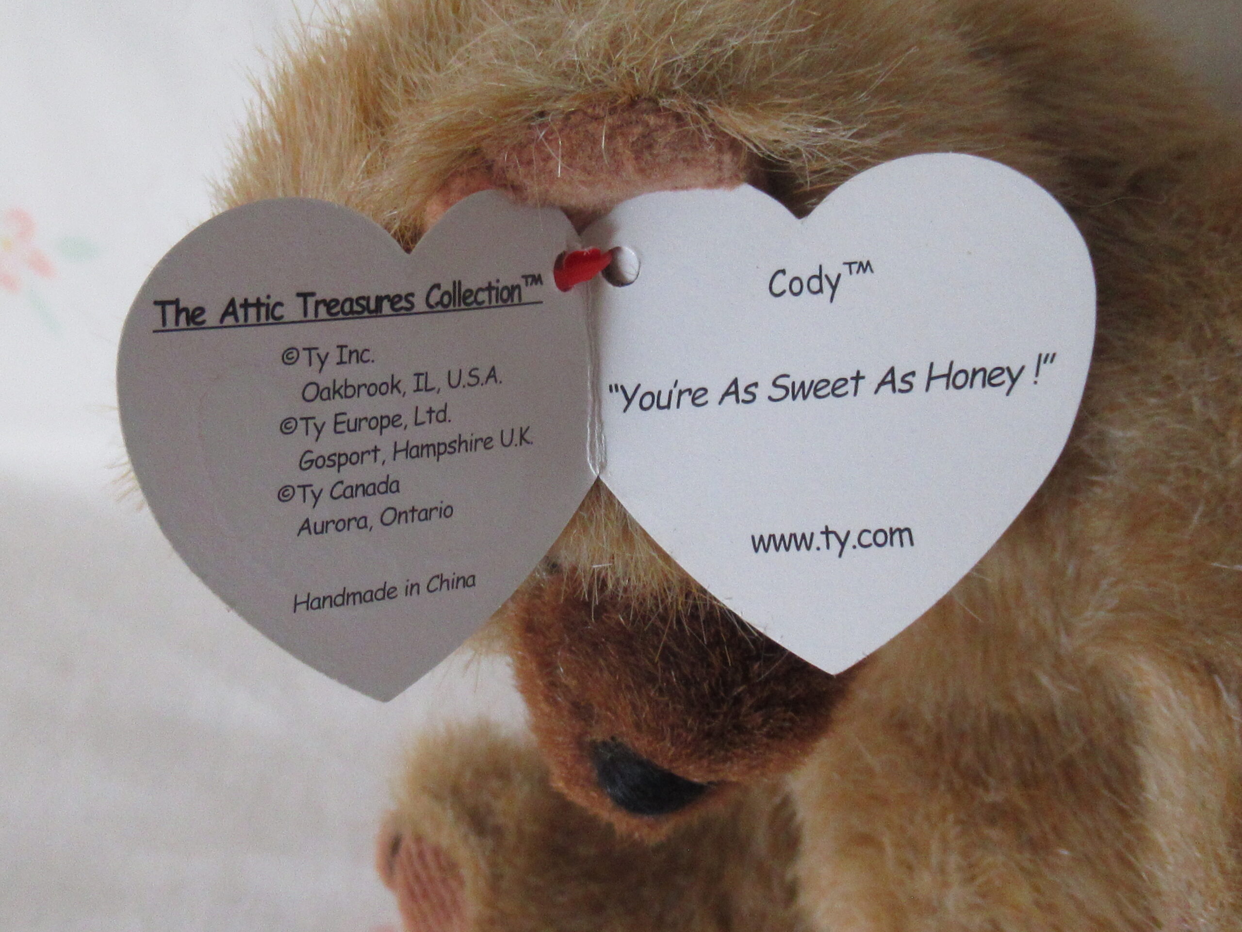 Ty - Jangle, Jointed Brown Bear 1990, Cody and Hawthorne - Image 10