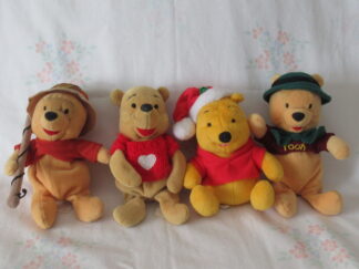 Winnie the Pooh - Fishing, Red Sweater, Santa Hat, Green Hat