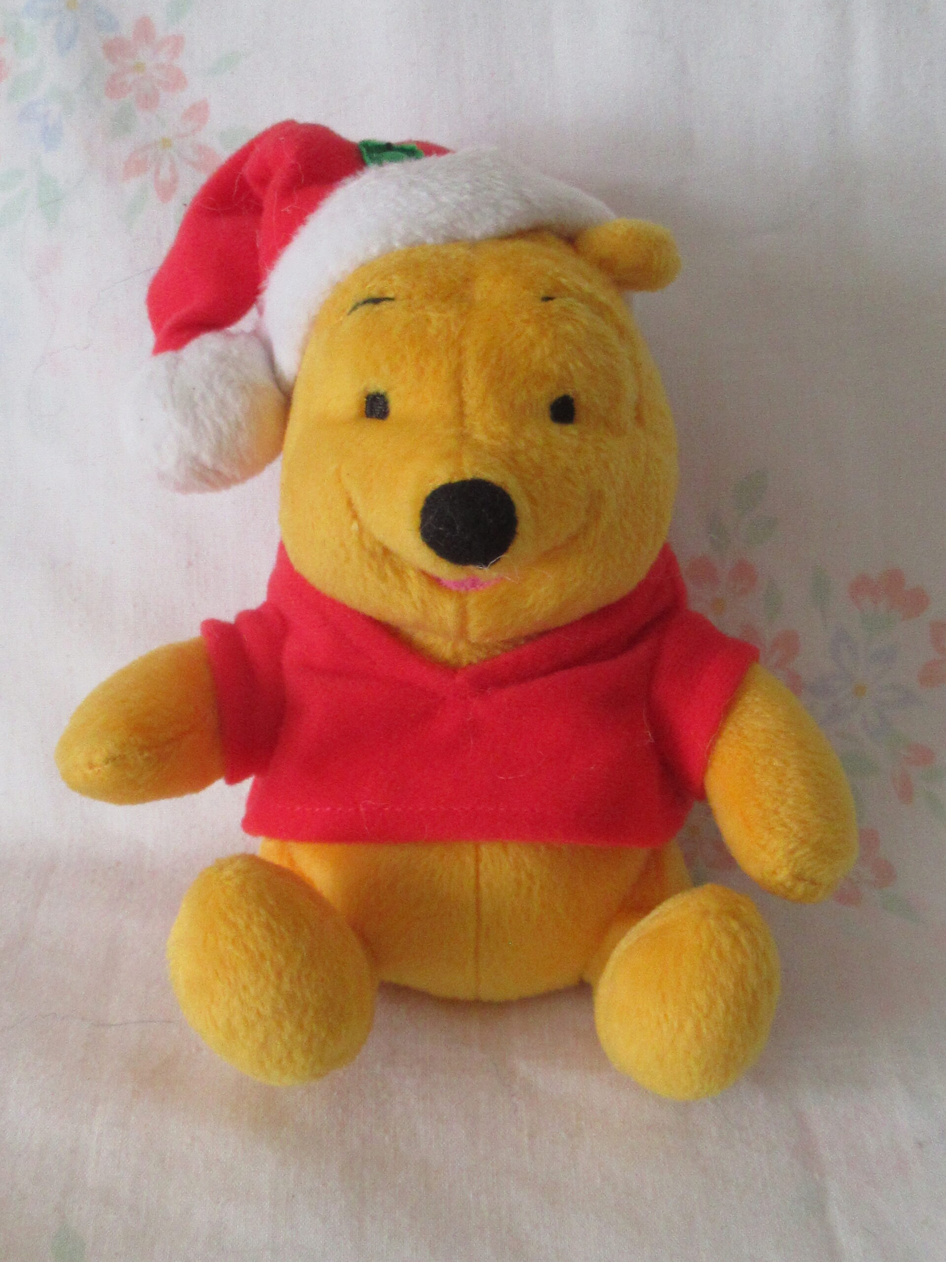 Winnie the Pooh - Fishing, Red Sweater, Santa Hat, Green Hat - Image 5