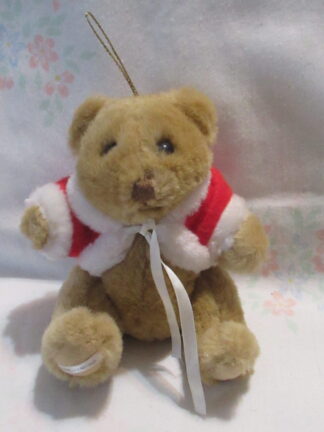 Gorham 1985 Bear w/Red and White Jacket and String on Head