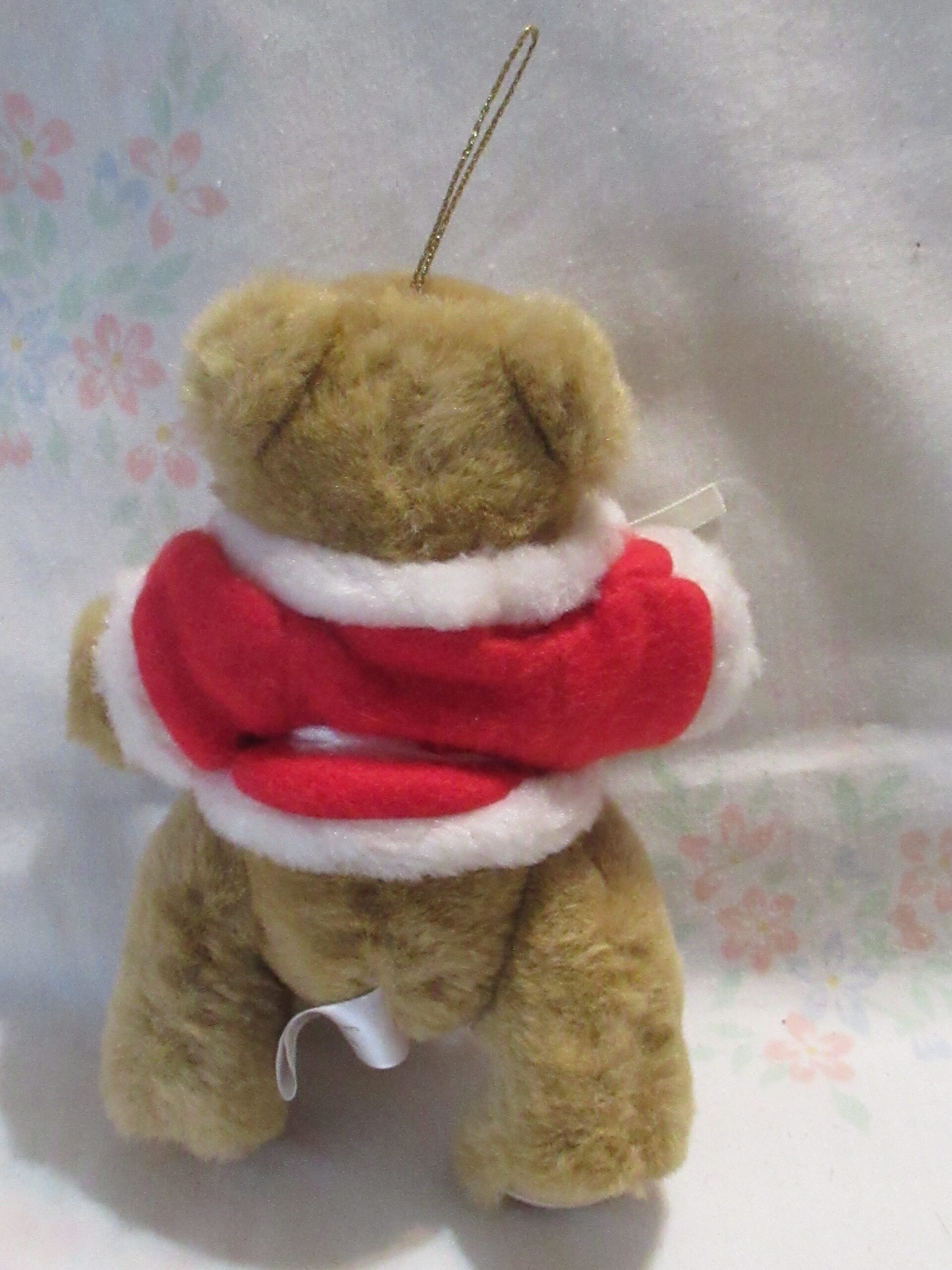 Gorham 1985 Bear w/Red and White Jacket and String on Head - Image 2