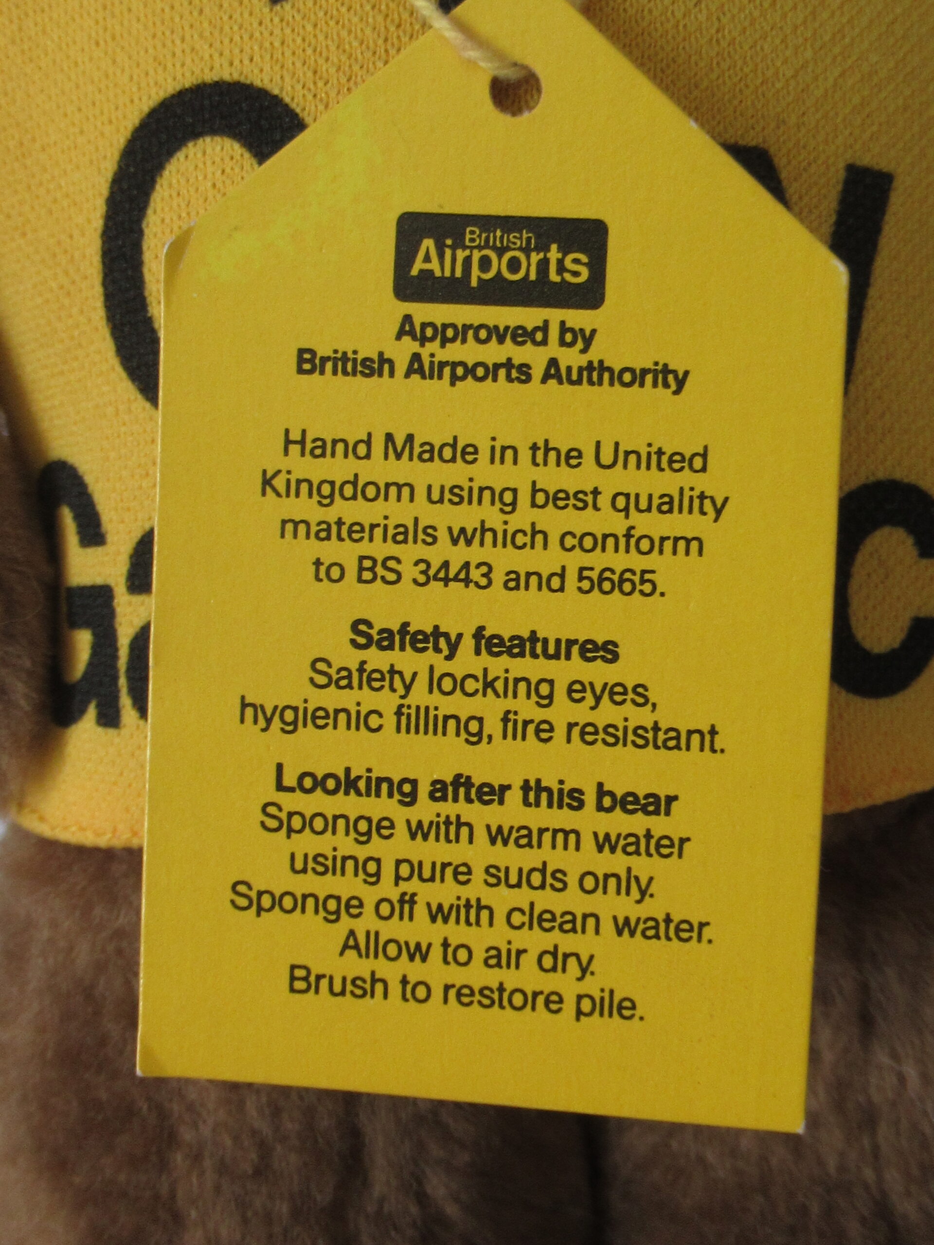 Gary Gatwick Teddy Bear and Harry Heathrow Teddy Bear - Image 4