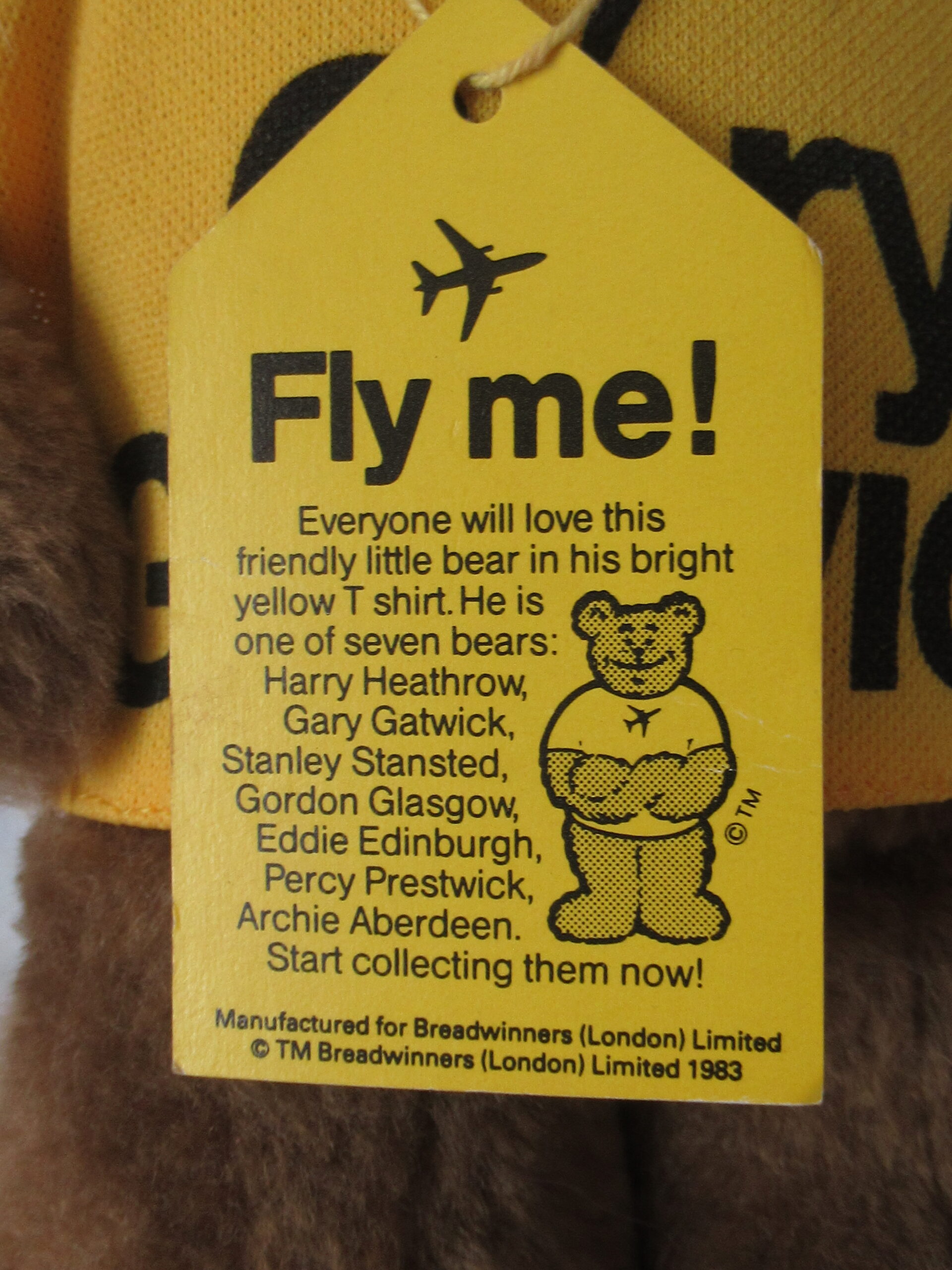 Gary Gatwick Teddy Bear and Harry Heathrow Teddy Bear - Image 5
