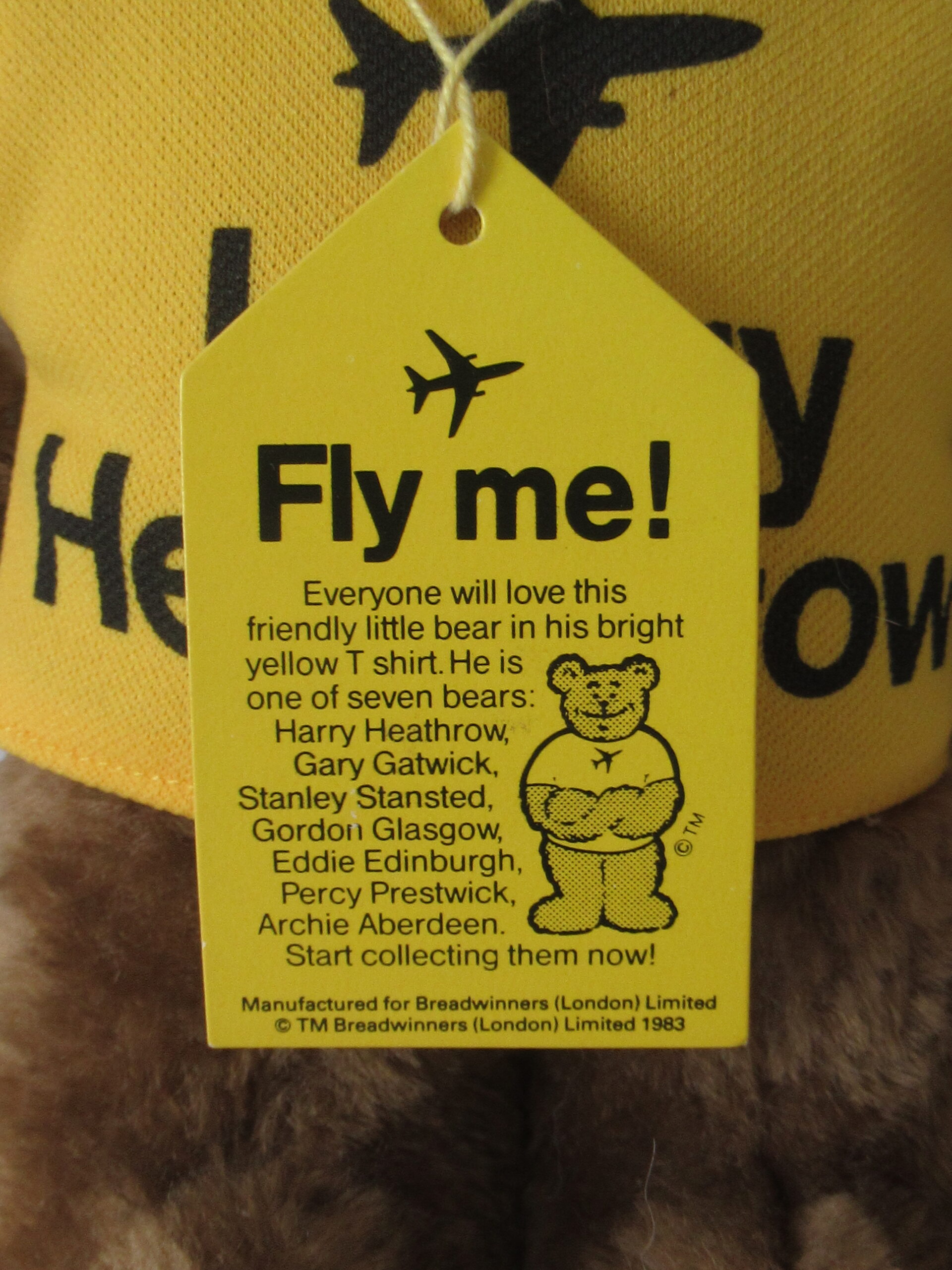 Gary Gatwick Teddy Bear and Harry Heathrow Teddy Bear - Image 9