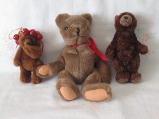 Bear with Jingle Bells, Jointed Bear and Standing Bear
