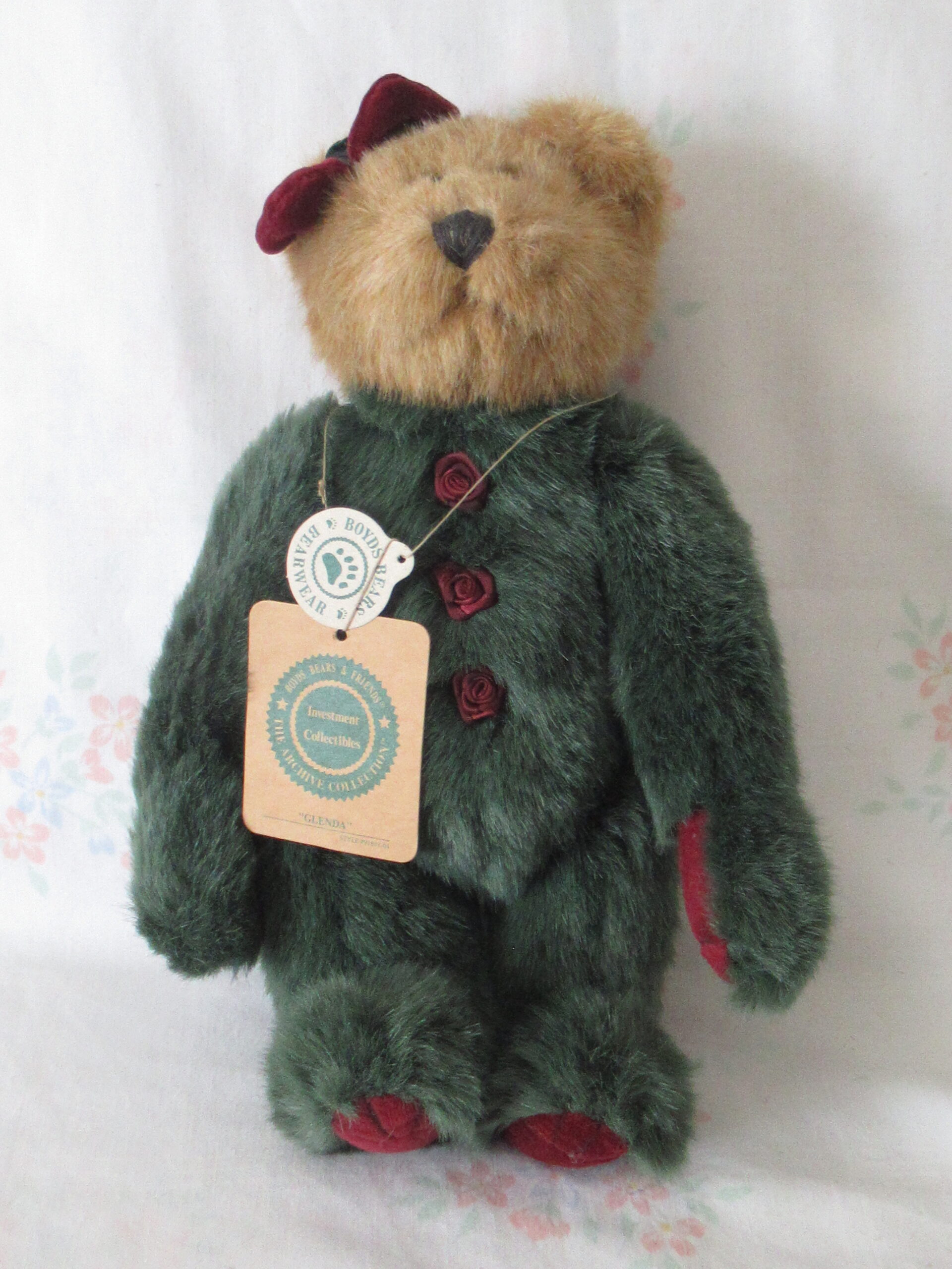 Boyds Bears - Glenda and Brown Bear with Paw Print Feet - Image 2