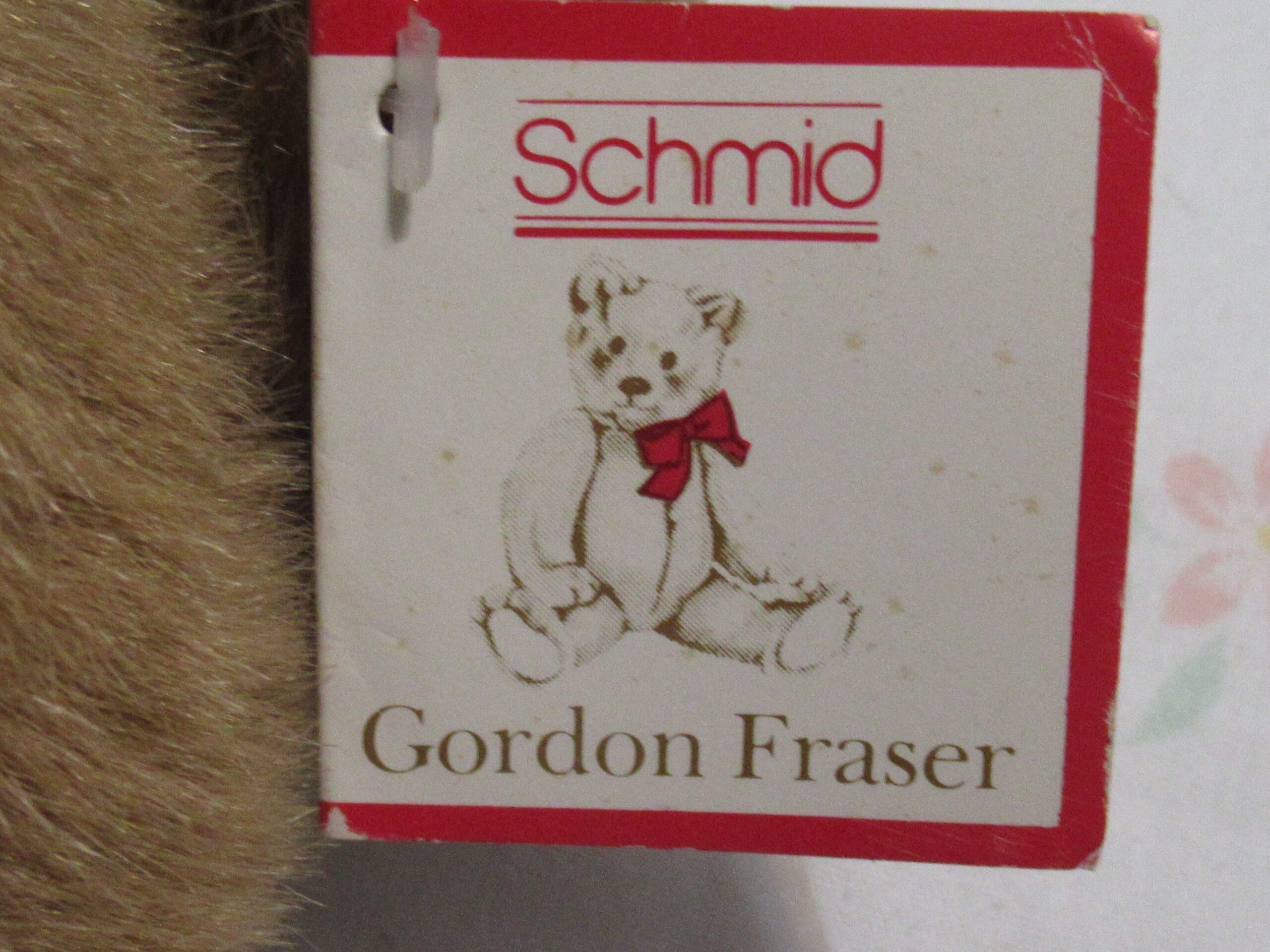 Schmid Gordon Fraser Brown Musical Teddy Bear with bow - Image 5