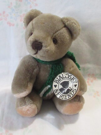 Gund Bialosky & Friends 1982 Bear With Green and White Scarf