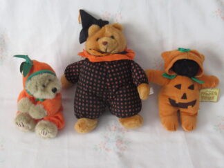 Wishpets Lil Pumpkin, Bear with Witch Hat, Pumpkin Paws Bear