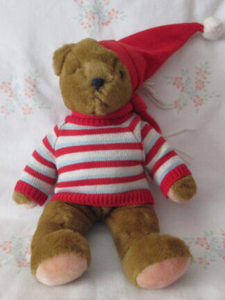 Mary Meyer Teddy Bear with Sweater Scarf and Cap