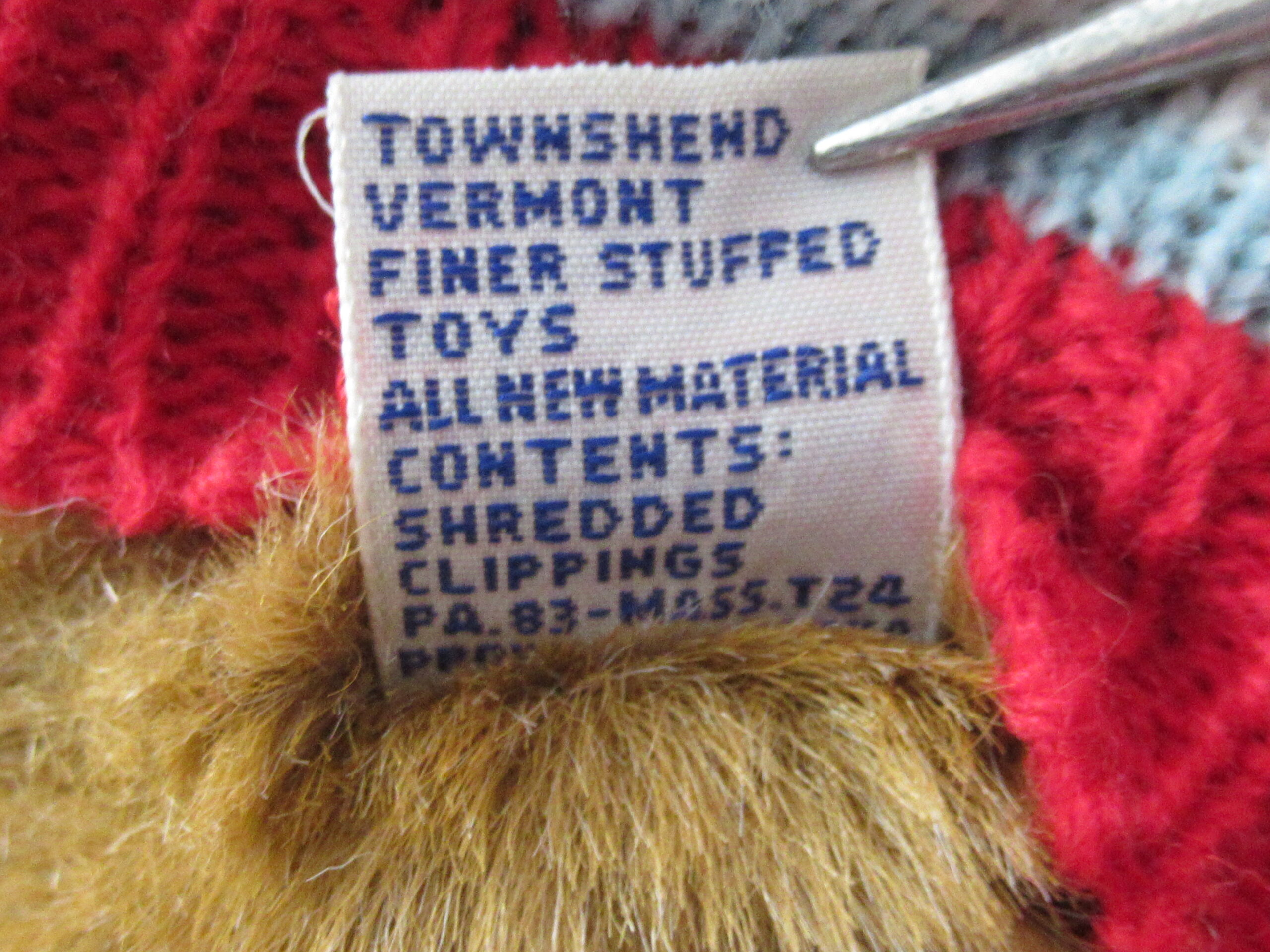 Mary Meyer Teddy Bear with Sweater Scarf and Cap - Image 4