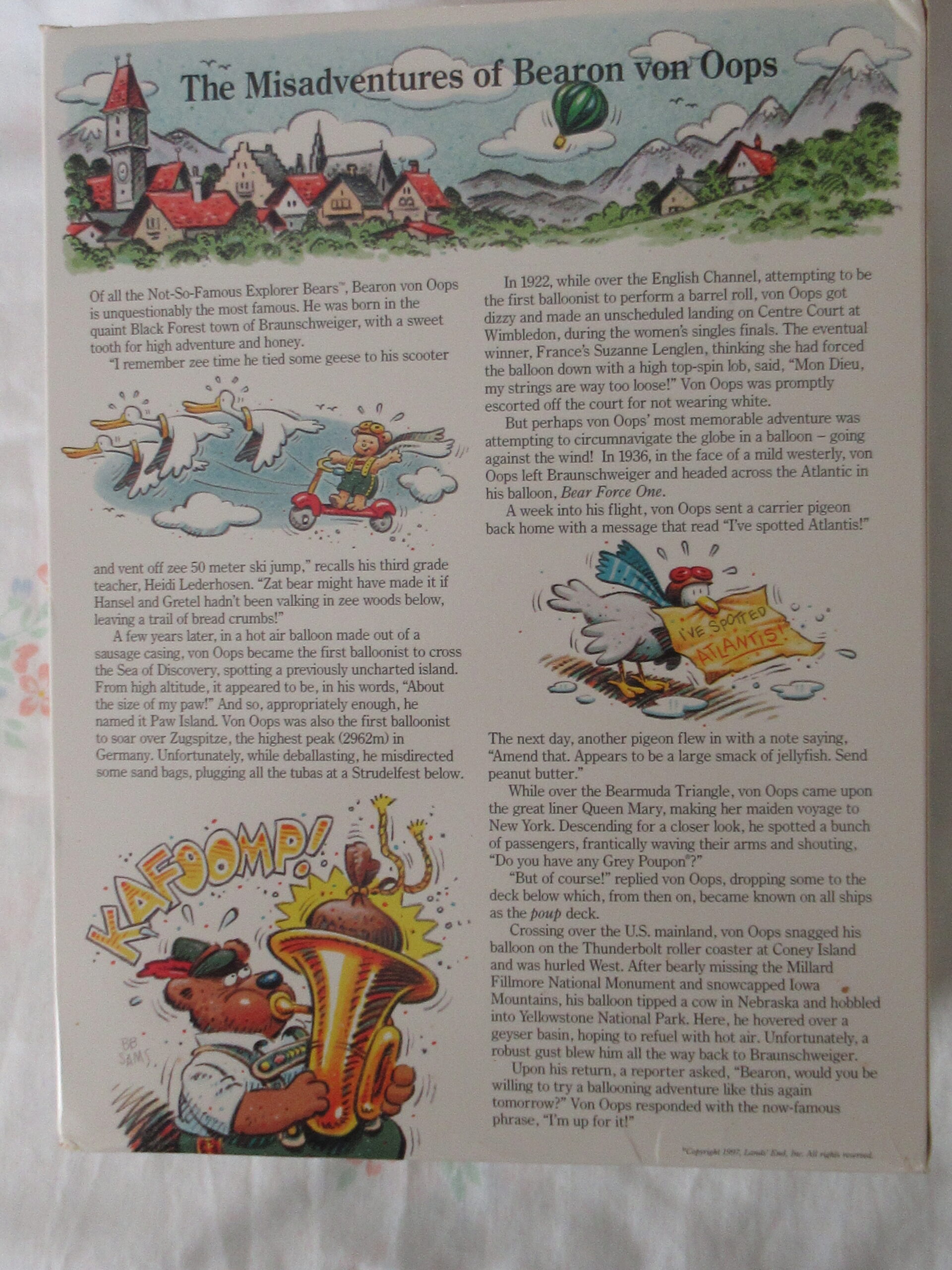 Gund for Lands End Explorer Bears - Bearon von Oops - Image 14