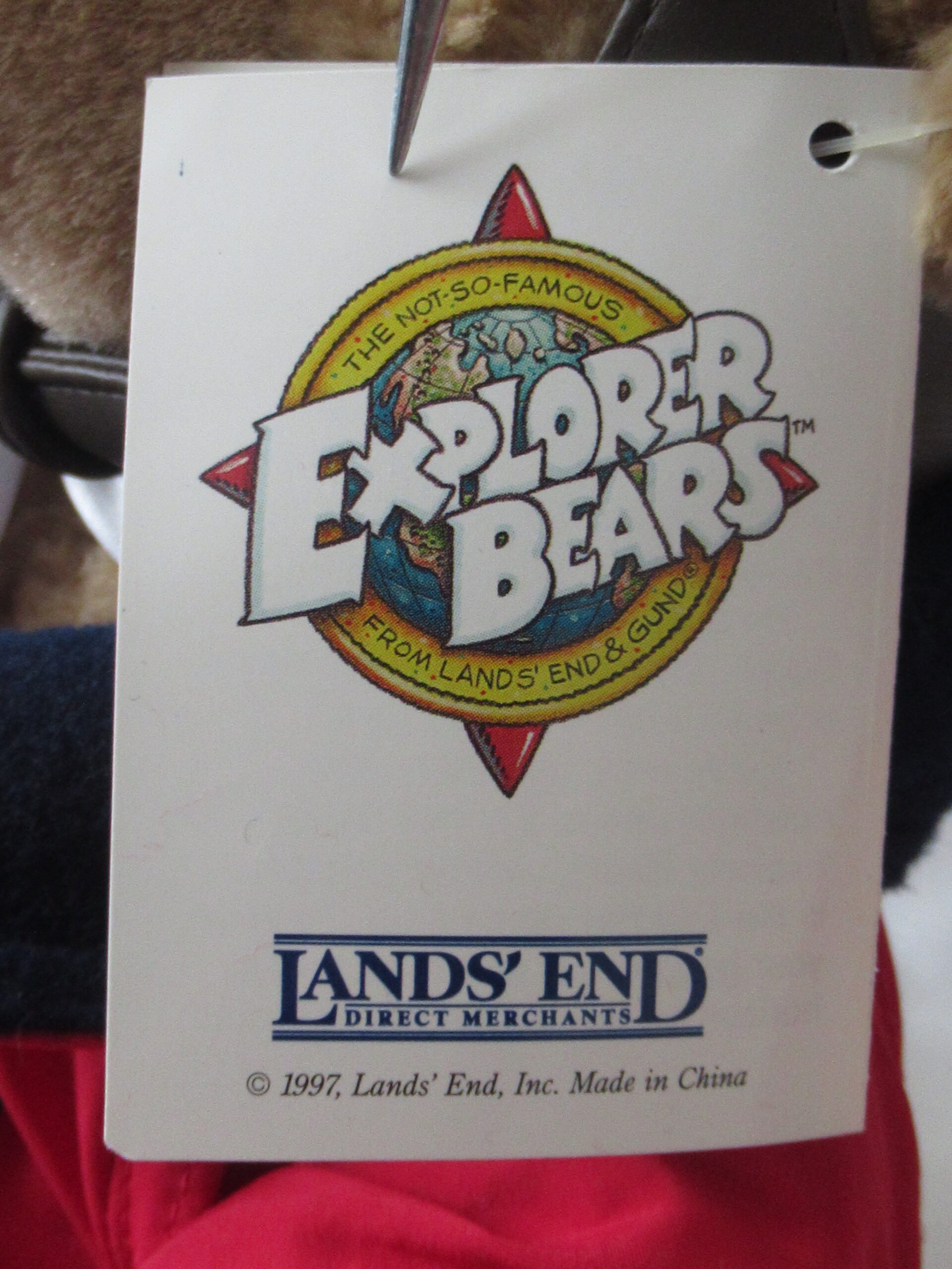 Gund for Lands End Explorer Bears - Bearon von Oops - Image 6