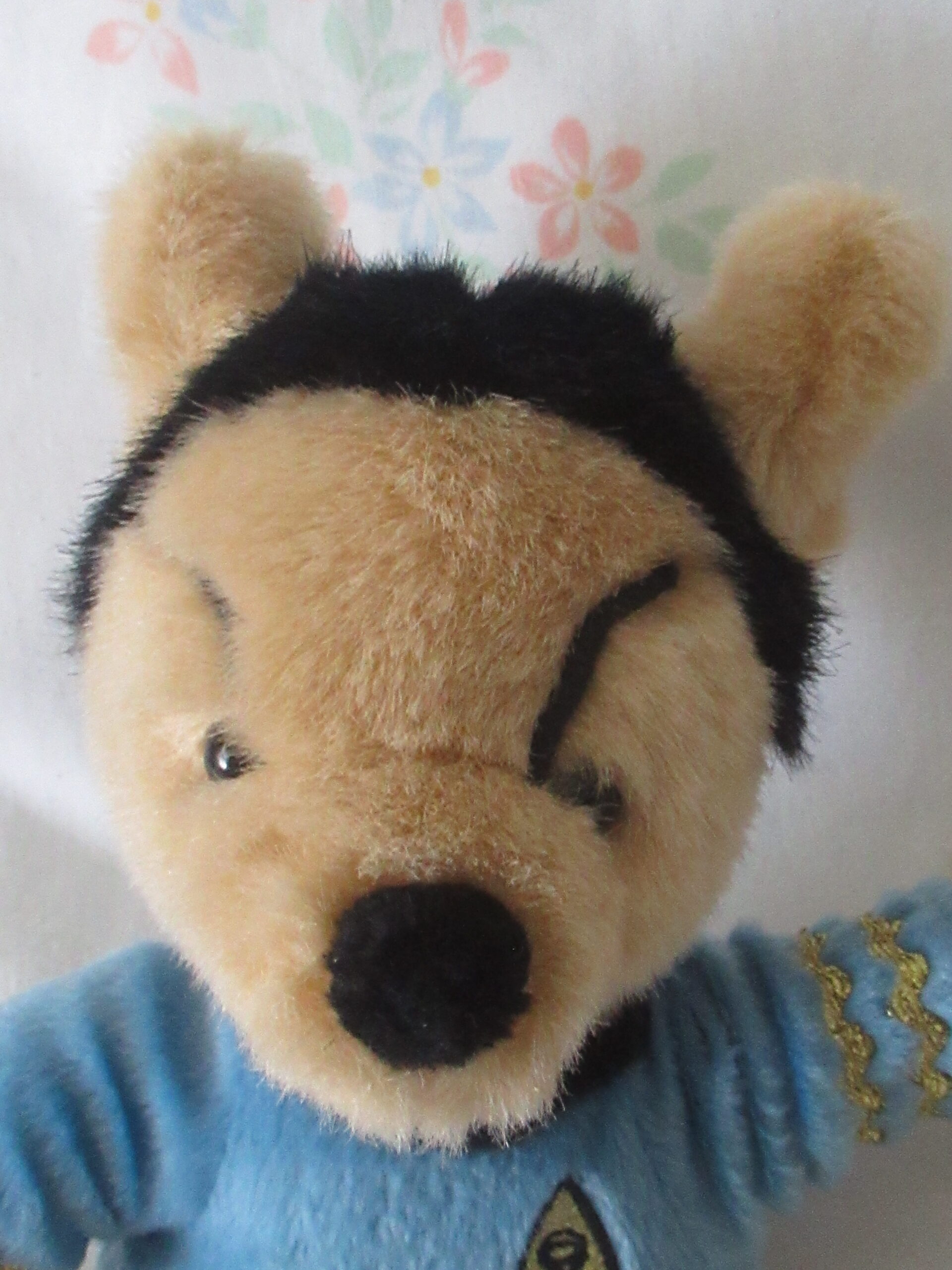 9 Inch Mr Spock Teddy Bear with Blue Shirt - Image 2