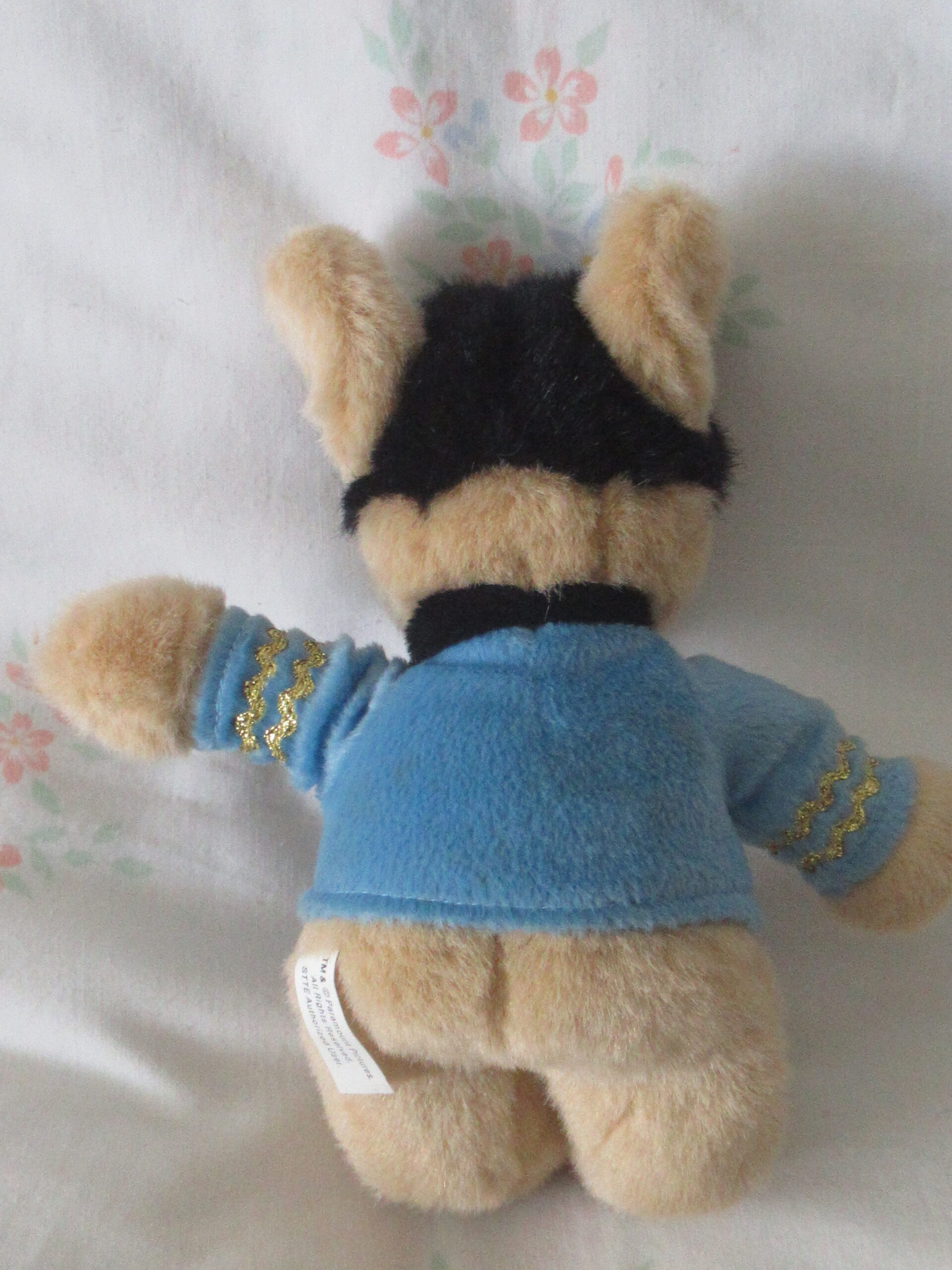 9 Inch Mr Spock Teddy Bear with Blue Shirt - Image 3