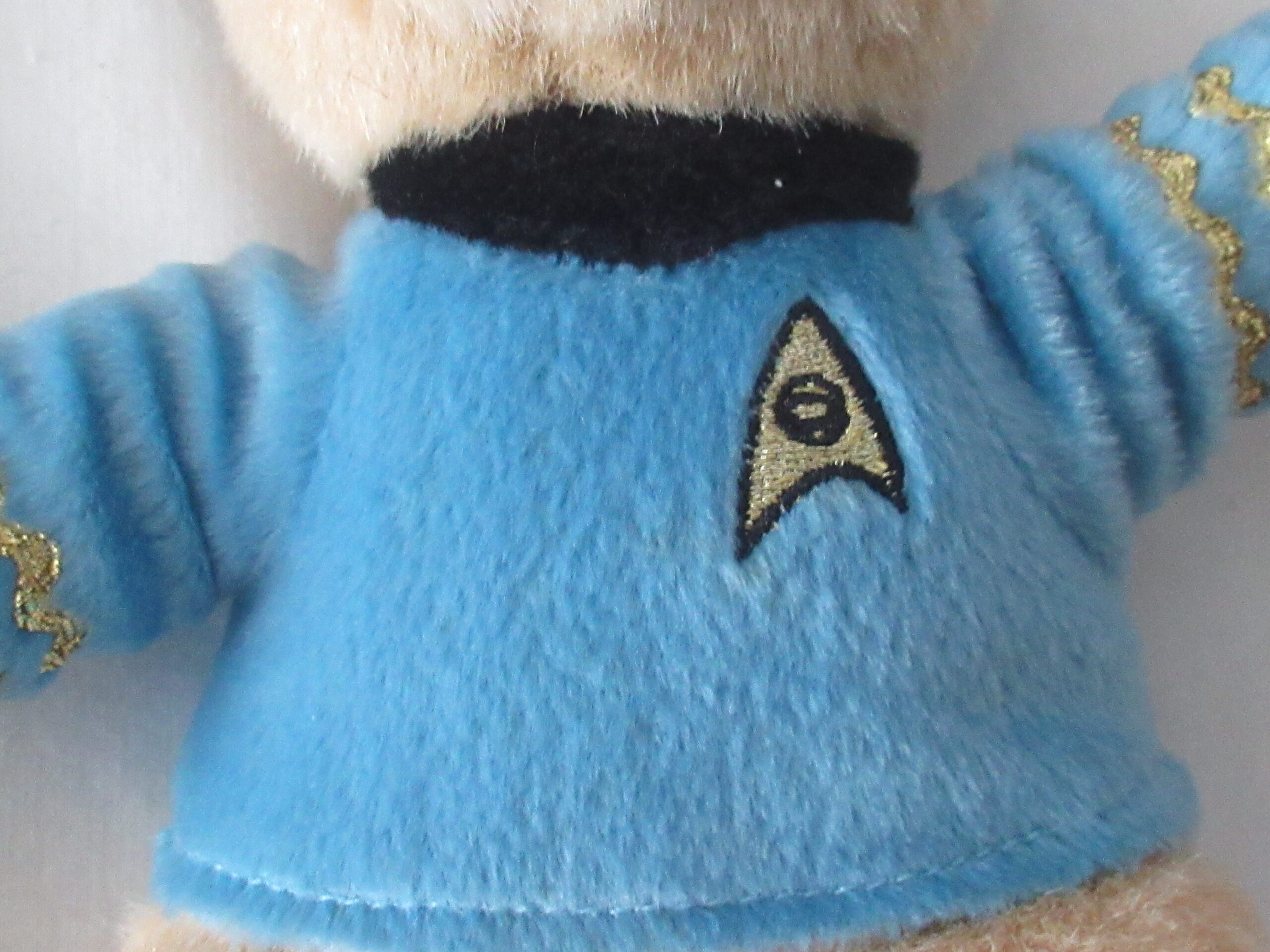 9 Inch Mr Spock Teddy Bear with Blue Shirt - Image 6