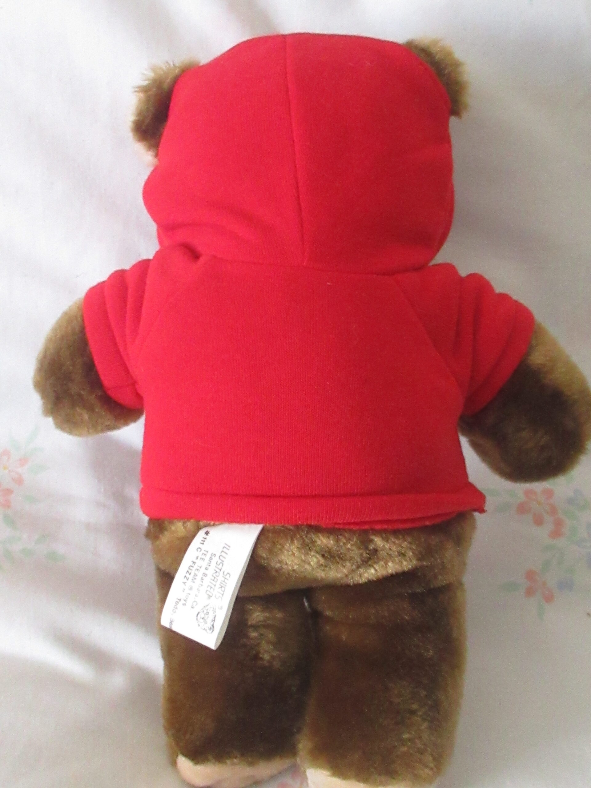 Brown Teddy Bear with Red Bum Equipment Sweatshirt - Image 3