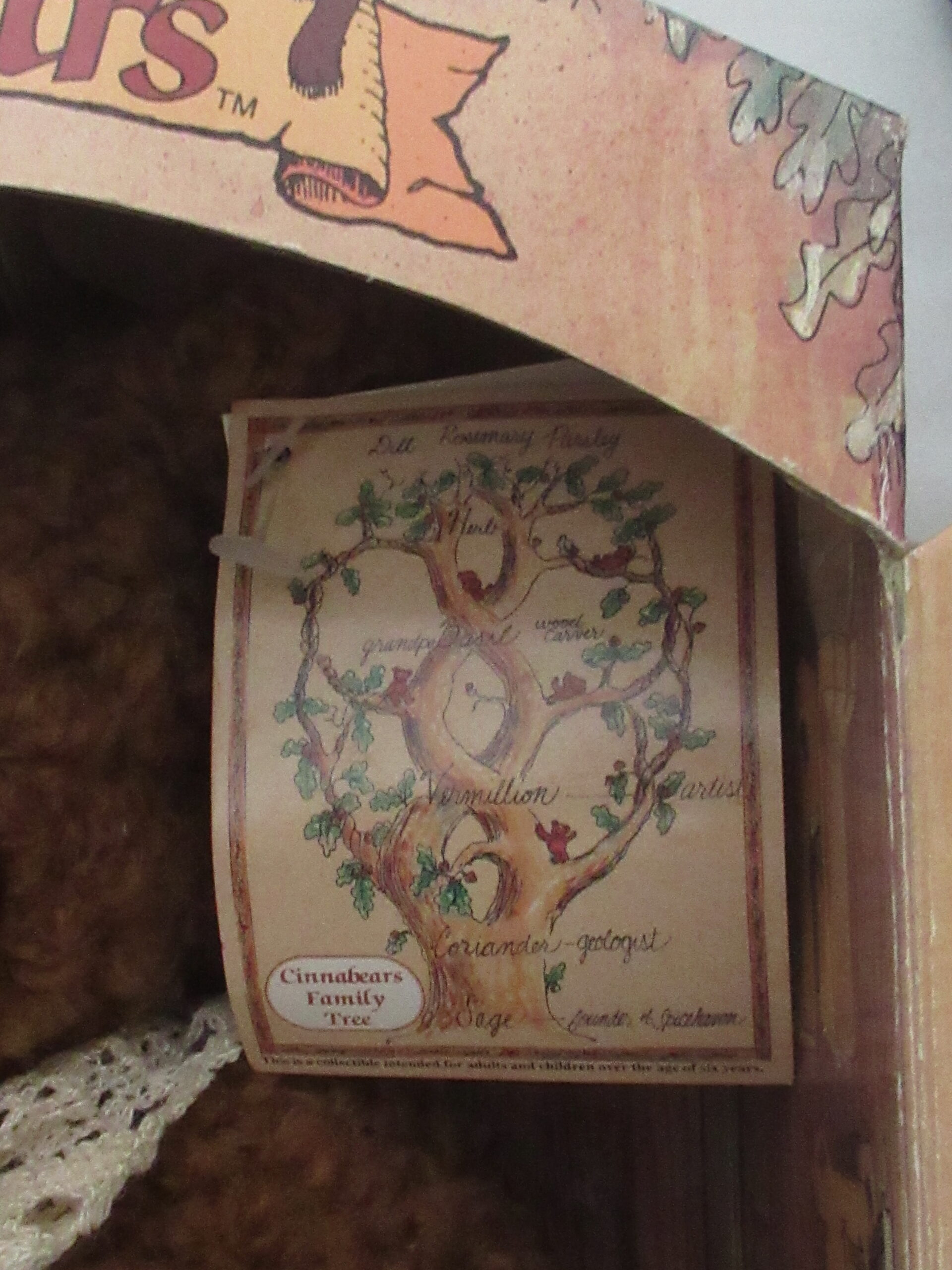 Gund Cinnabears Nana Nutmeg in Original Presentation Package - Image 12