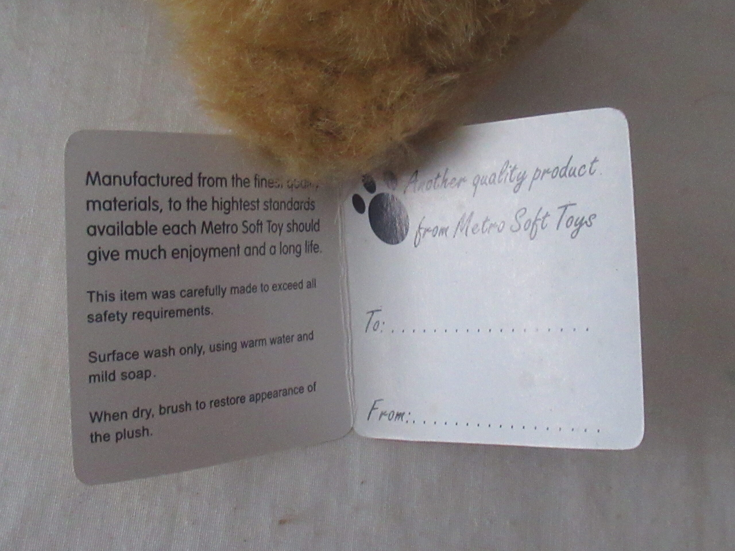 11 Inch Teddy Bear - Centenary Bear Metro UK Ltd - Image 8