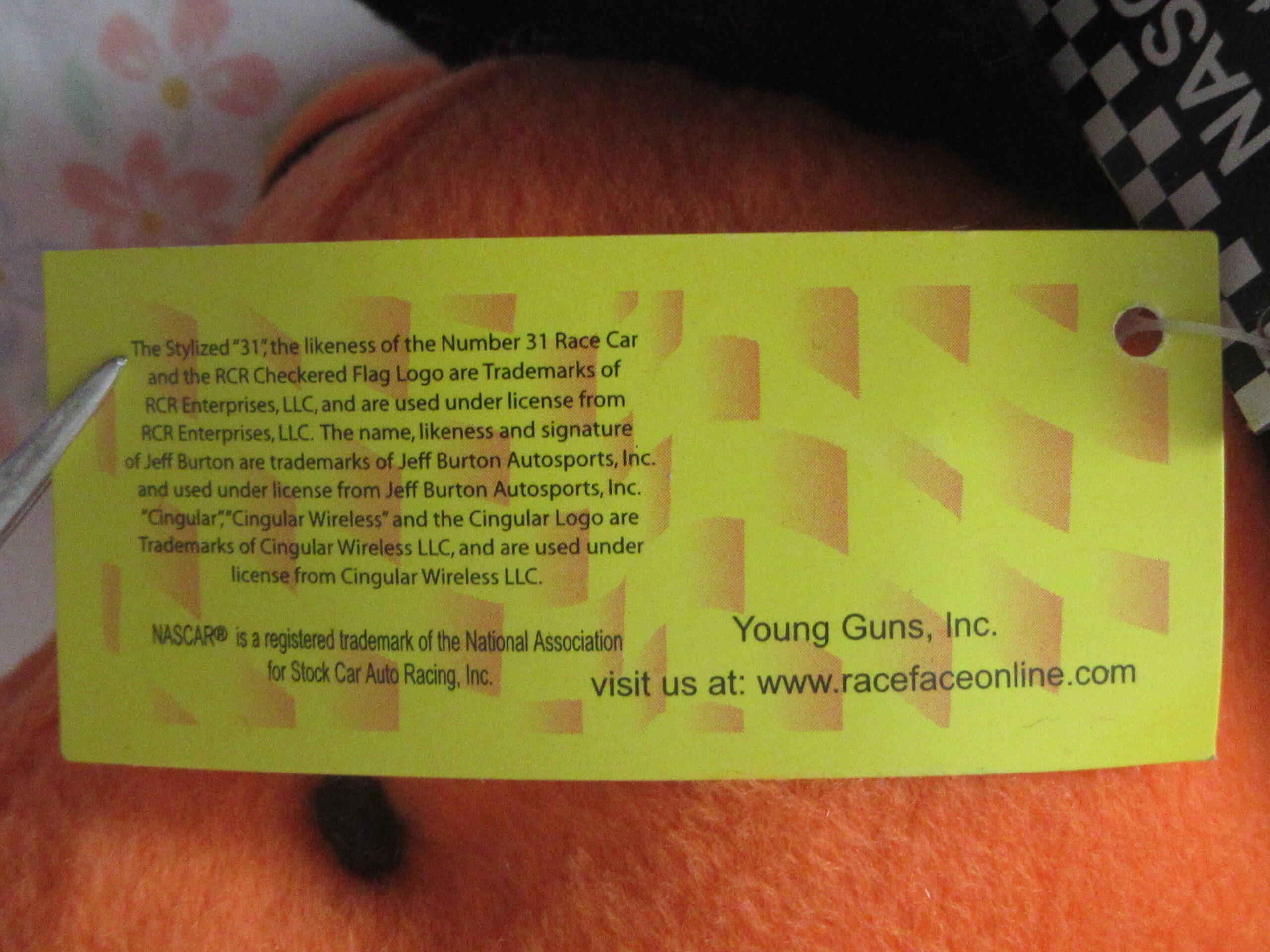 Accelerator Bear - Jeff Burton 31 - NASCAR - Cingular Wireless - Image 6
