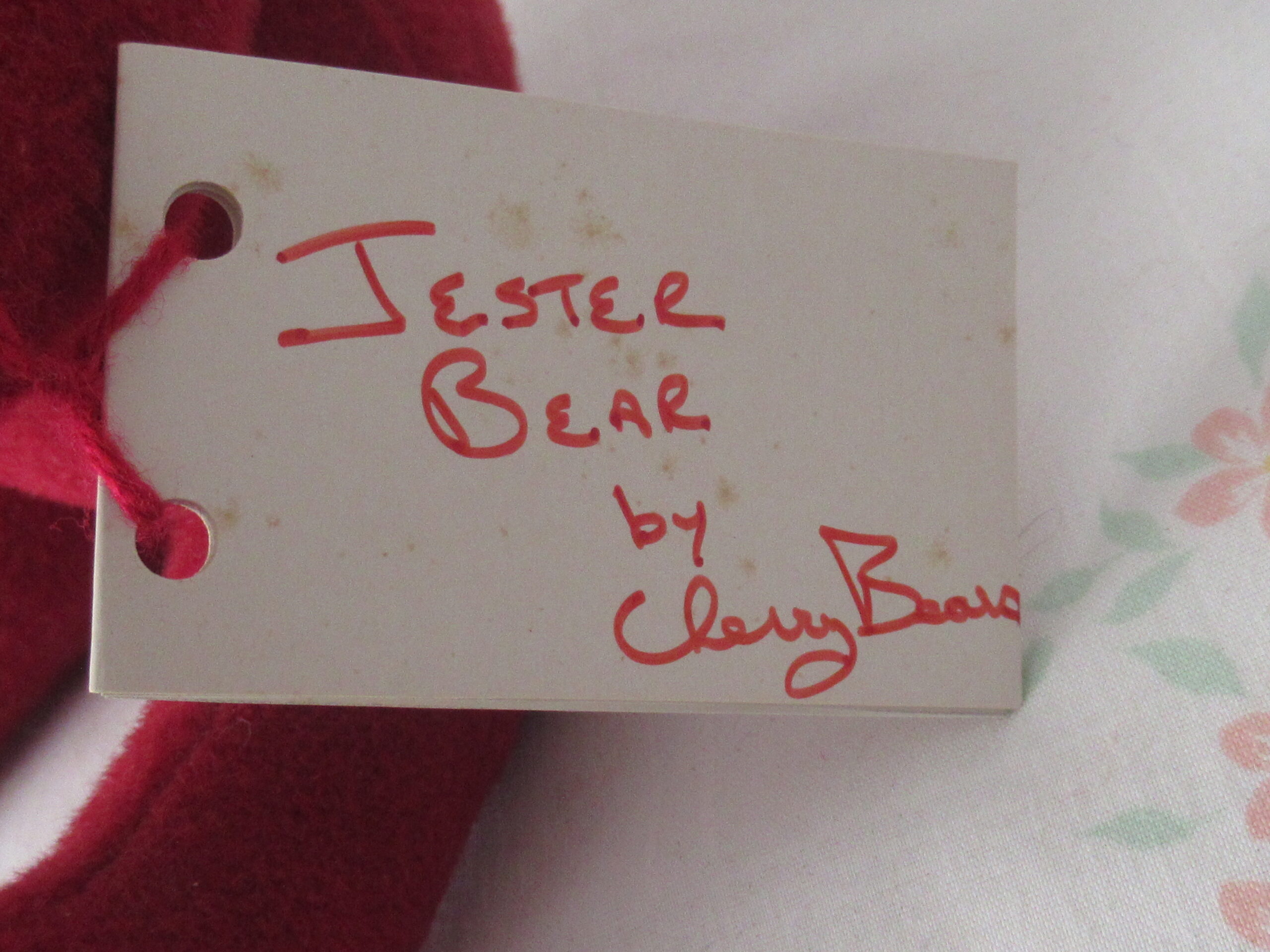 Jester Bear by Cherry Bears - 1993 Limited Edition - Image 5