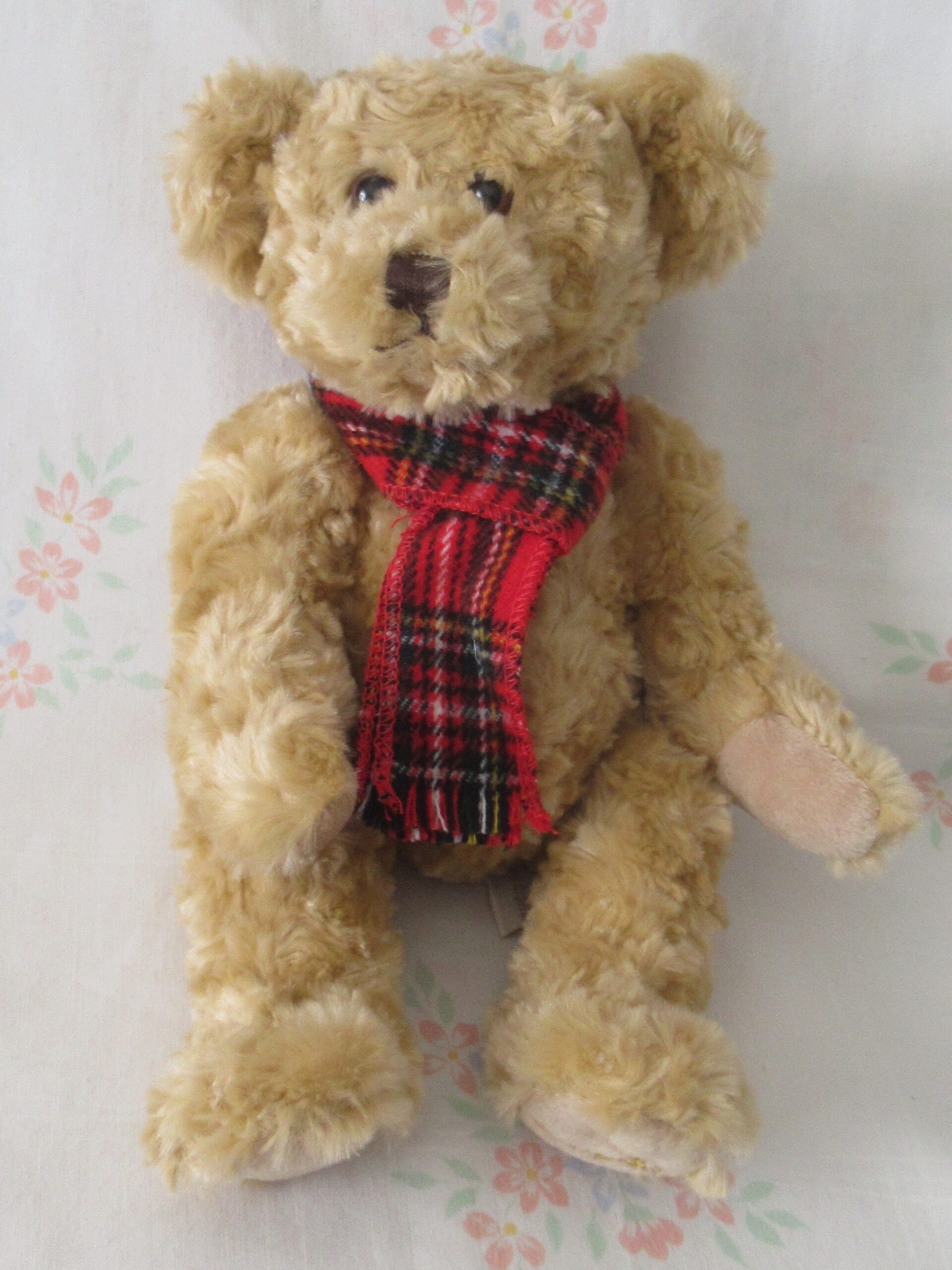 10 Inch Teddy Bear with Plaid Scarf - Douglas 2003