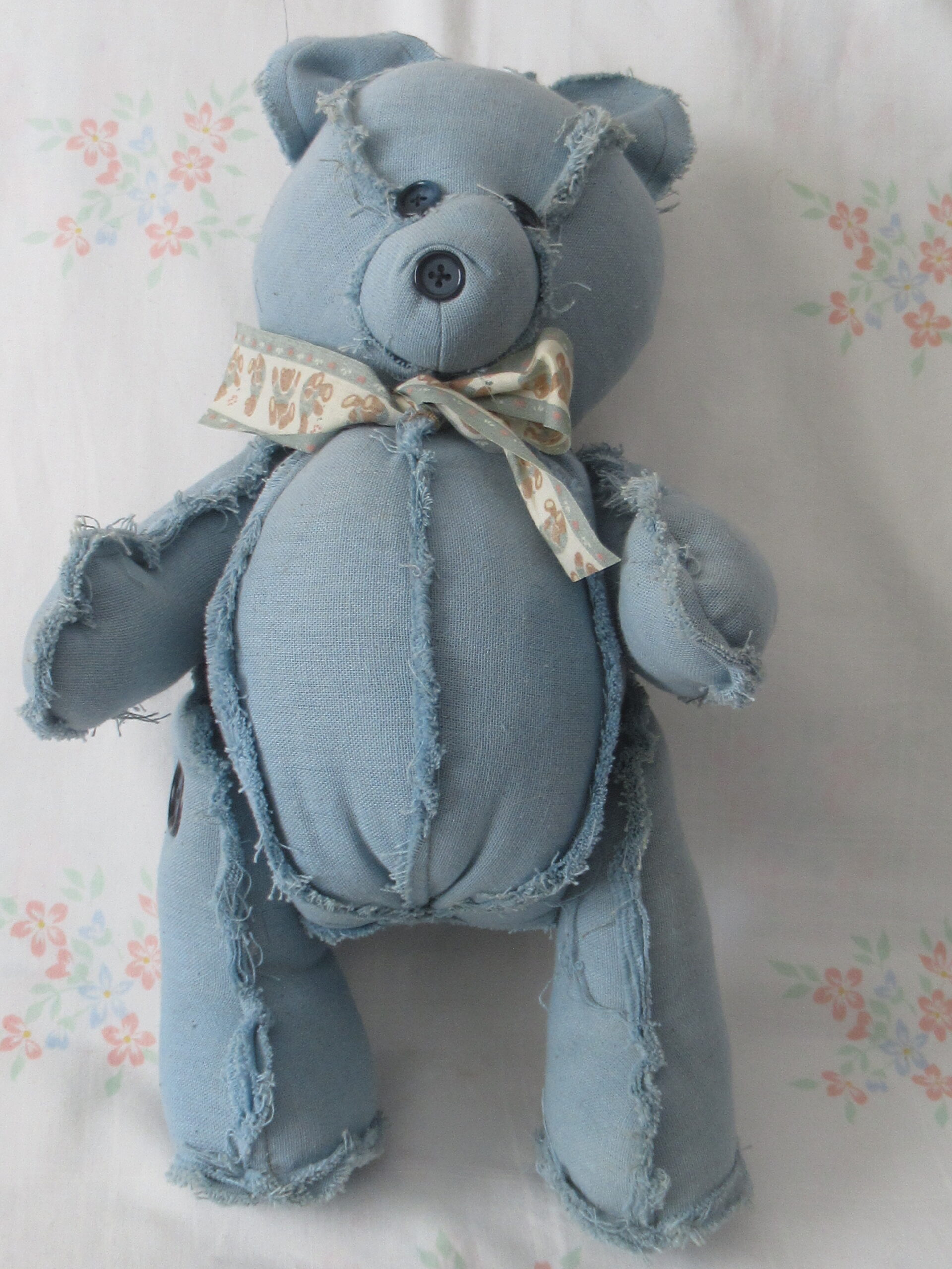 Jointed Blue Bear - Button Joints - Gay (?)