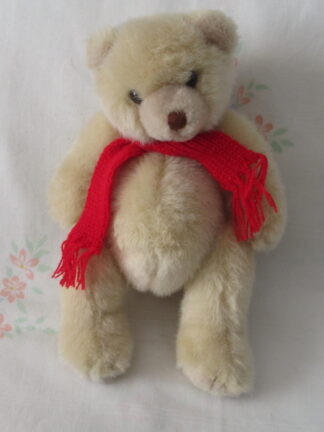 Blair - 9 Inch Jointed Teddy Bear with Red Scarf