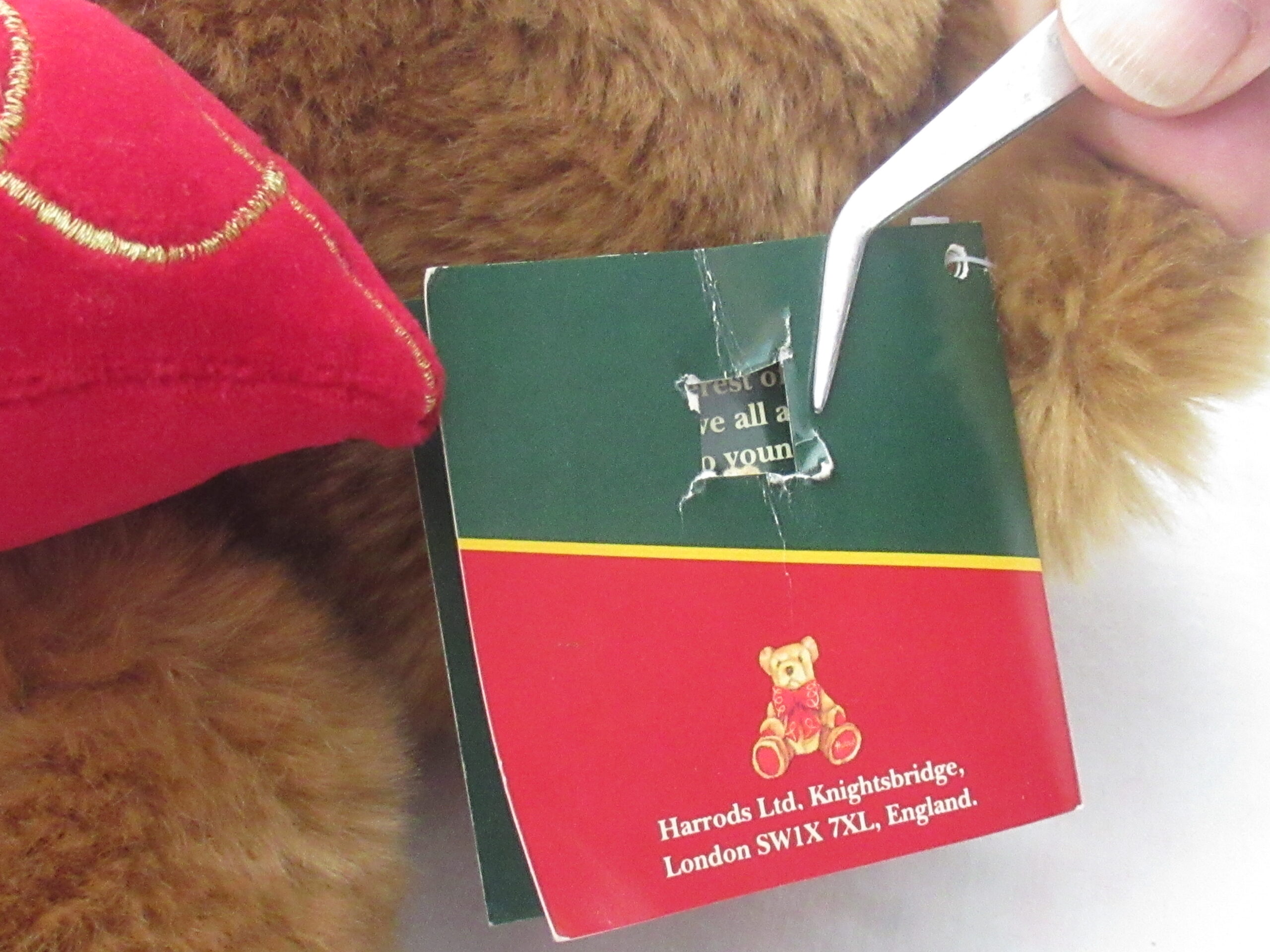 Harrods Knightsbridge Christmas Bear 1997 - Image 10