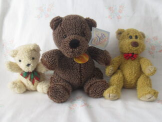 Lot of 3 Soft Teddy Bears - Ethan, Soft Classics, Peep A Pal