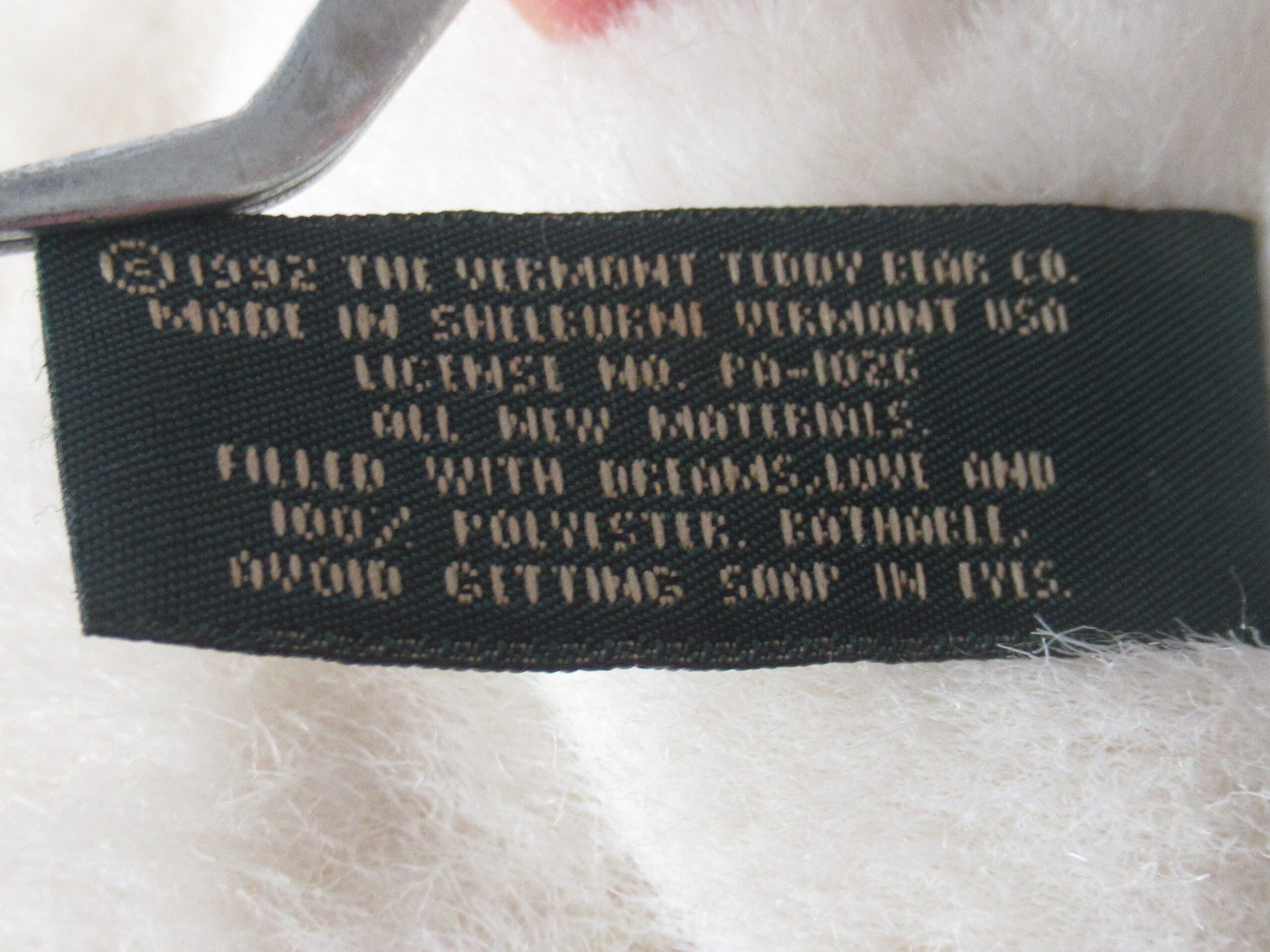 The Vermont Teddy Bear Company - 1992 - 16 Inch Jointed - Image 8