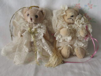 Lot of 2 Bears - Angel Bear and Bear with Jingle Bells