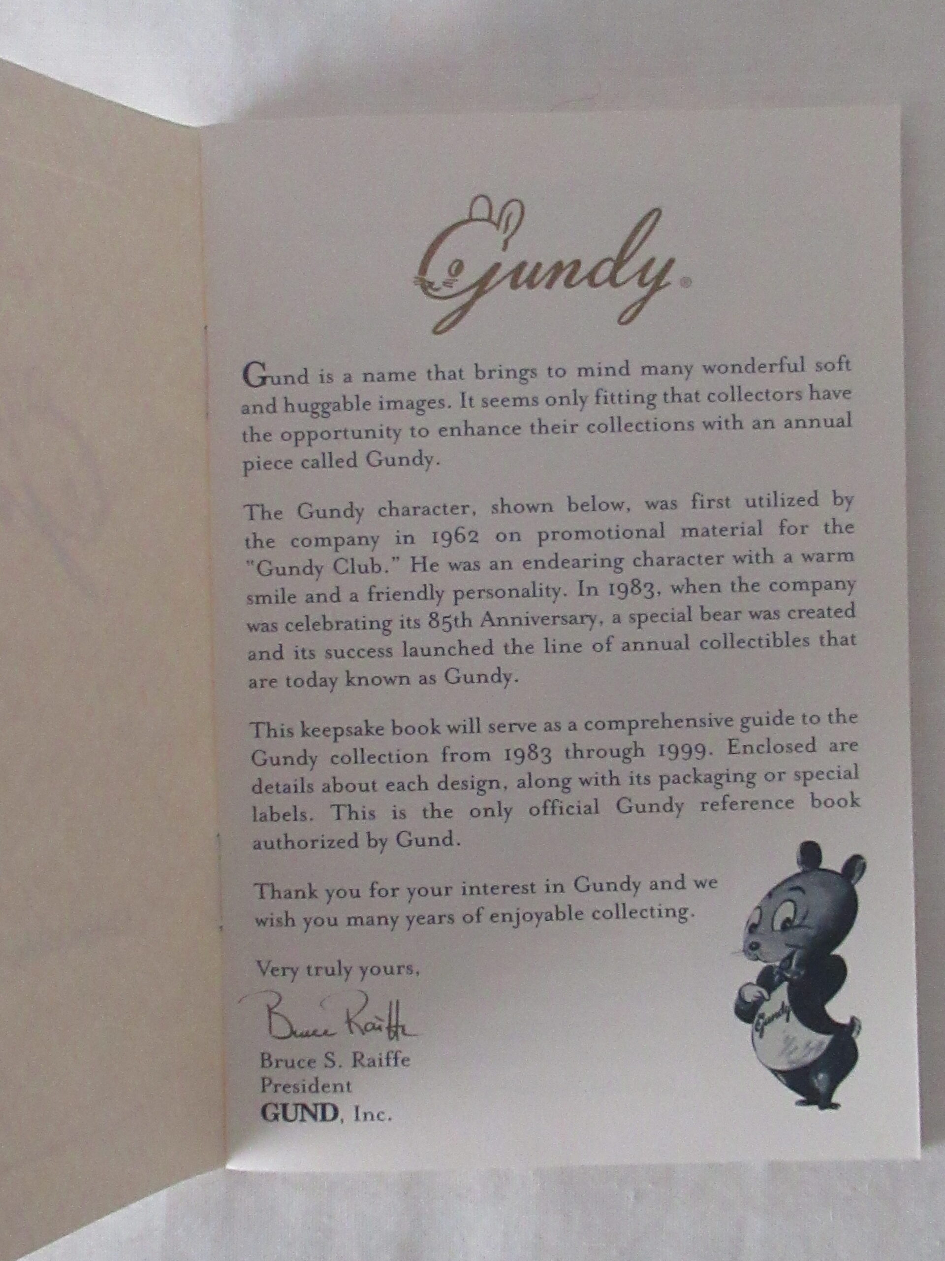 Gund Collectors Club 1999 - 8 Inch Mohair Teddy Bear - Image 23