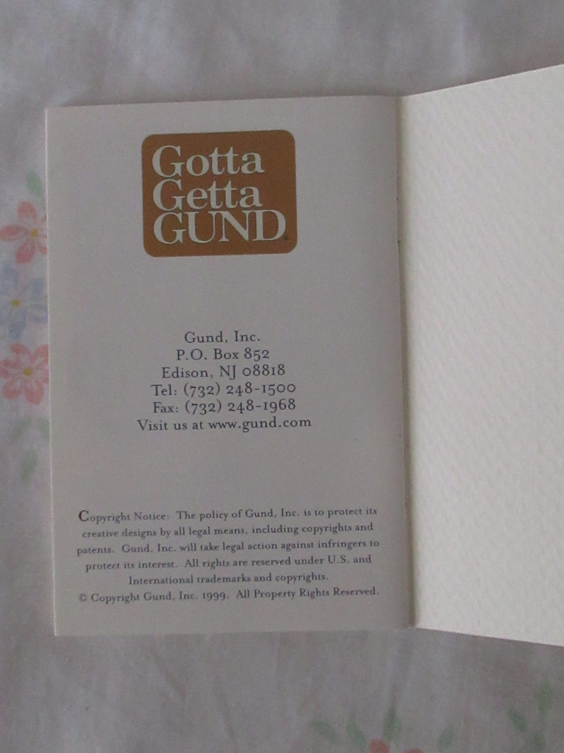 Gund Collectors Club 1999 - 8 Inch Mohair Teddy Bear - Image 24