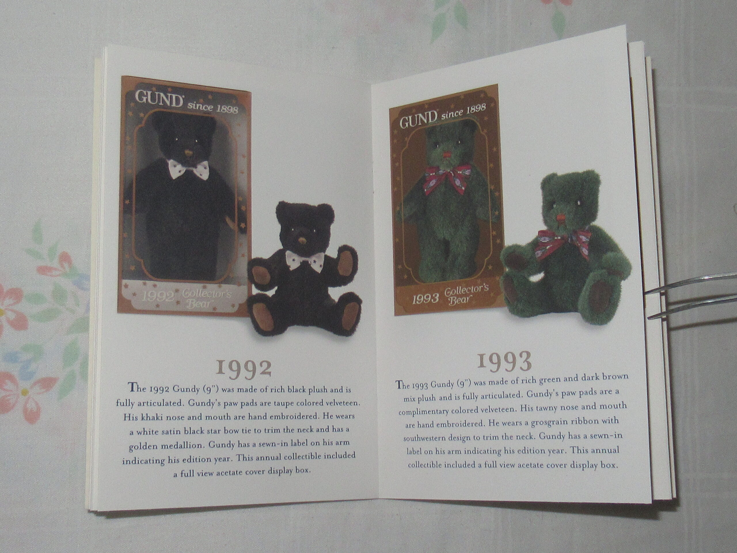 Gund Collectors Club 1999 - 8 Inch Mohair Teddy Bear - Image 25