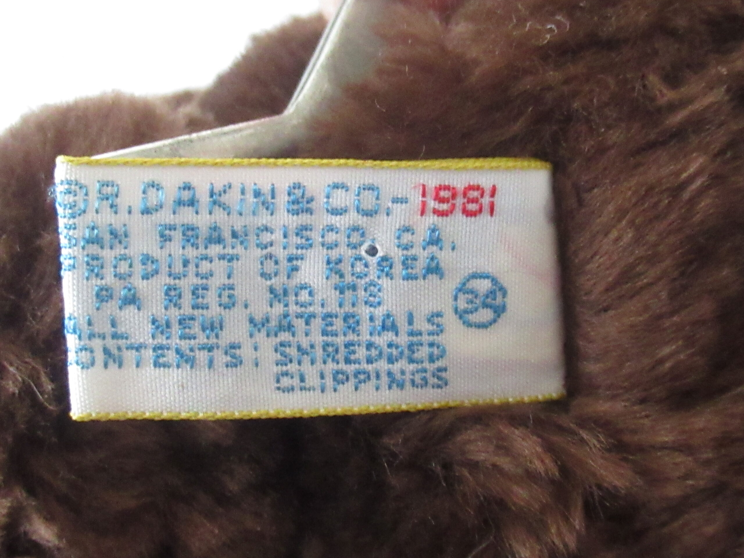 Dakin - Small Theodore Bear - Jointed - 1981 - Image 10